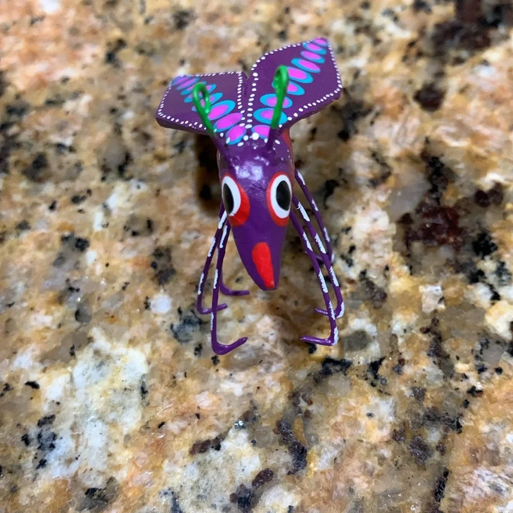 Colorful Decorative Fish Tank Ornament. Made in Mexico, rare, one of a kind